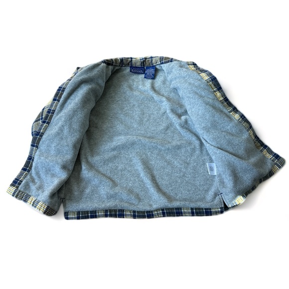 Basic Editions Boys 4/5 Lined Flannel Button Up - Picture 2 of 4